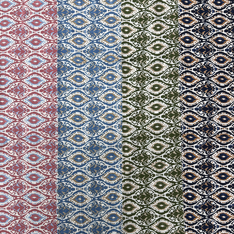 45S Typis Rayon Fabric - Ikat Style